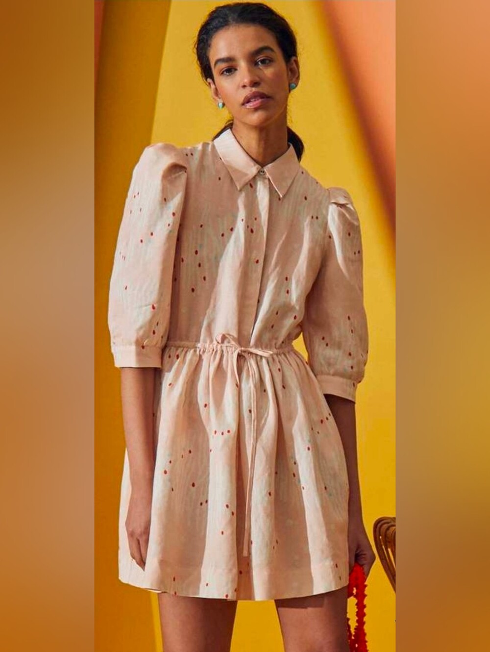 Hunter Bell NWT Mccauley Dress in Abstract Coral Size XL